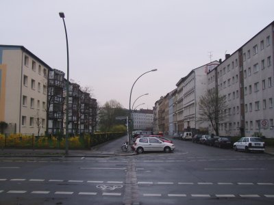 Route of the Berlin Wall at Heinrich-Heine-Straße near Moritzplatz