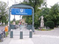 Senefelderplatz station entrance, Berlin