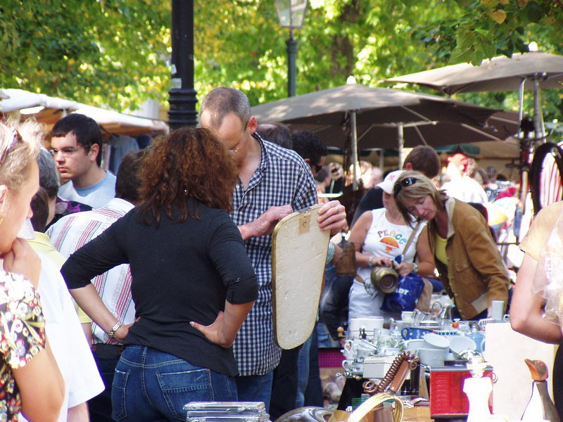 Flea Market at Berlin's Arkonaplatz (Flohmarkt)