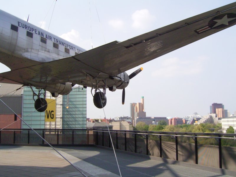 C47 Skytrain Bomber at the Museum for Technology (Transport Museum) in Berlin
