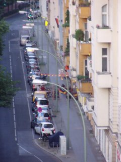 Empty street in Berlin