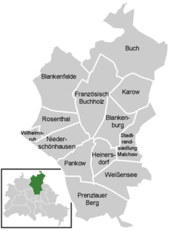 Neighborhoods in the district of Pankow, Berlin