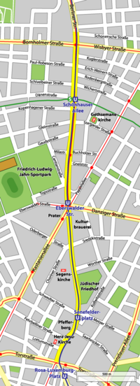 Schönhauser Allee - Map
