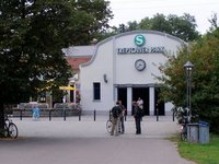 Treptower Park S-Bahn station in Berlin